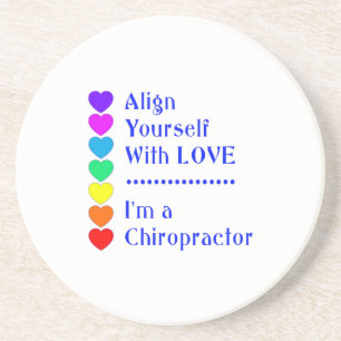 Bringen Sie sich mit Liebe an - ich bin Chiroprakt Getränkeuntersetzer