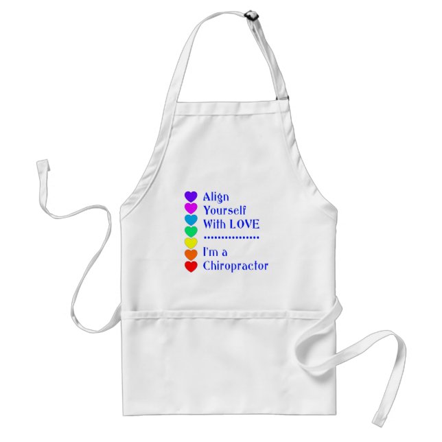 Bringen Sie sich mit Liebe an - ich bin Chiroprakt Schürze (Vorne)