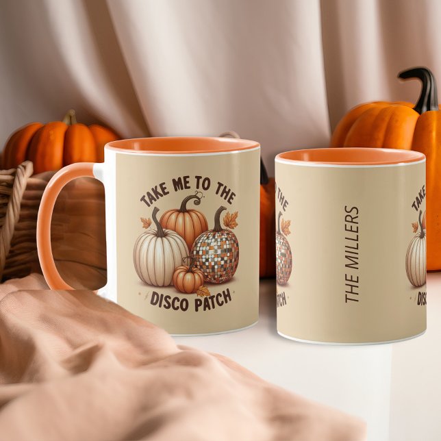 Bringt mich in die neue Farbe des Disco Patch Herb Tasse (Take me to the Disco Patch Autumn color custom Mug)