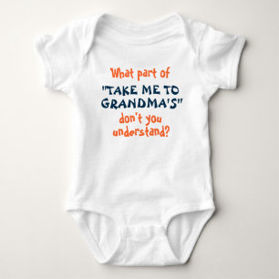 Bringt mich zum Oma-Säugling oder Kinderkind-Shirt Baby Strampler