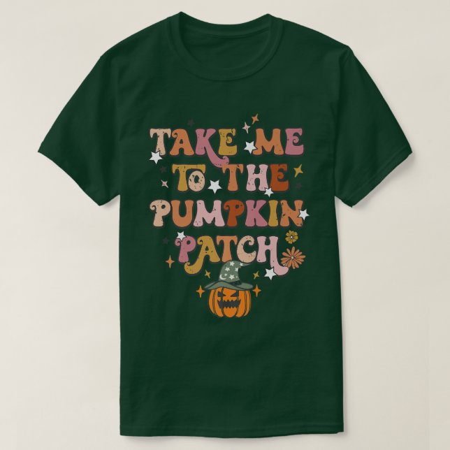 Bringt mich zum Pumpkin Patch Farm House Hallo Fal T-Shirt (Design vorne)