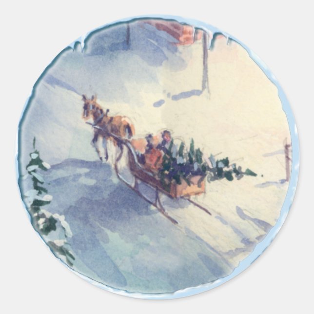 BRINGT ZUHAUSE DEN BAUM VON SHARON SHARPE RUNDER AUFKLEBER (Vorderseite)