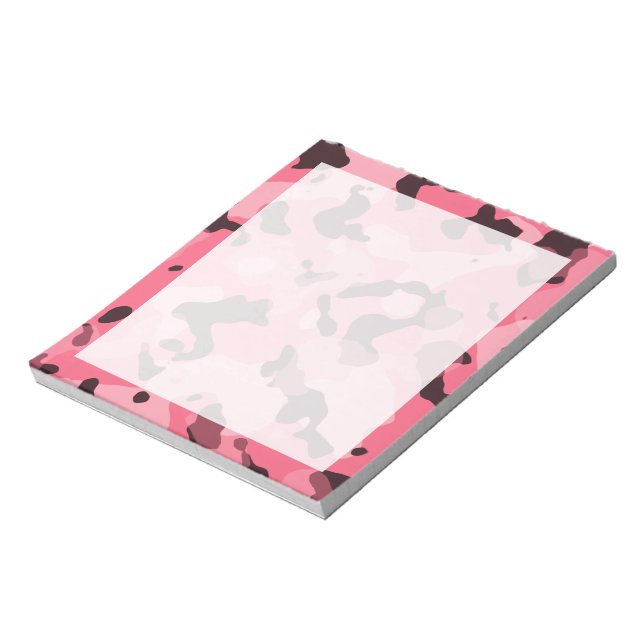 Brink Pink Camouflage; Camouflage Notizblock (Rotiert)