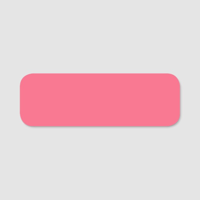 Brink pink (Vollfarbe) Namensschild (Vorderseite)