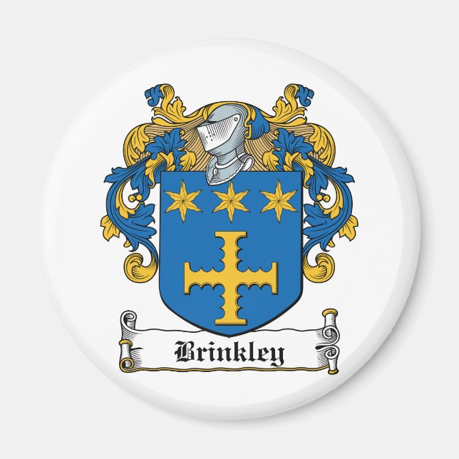 Brinkley Familienwappen Magnet (Vorne)