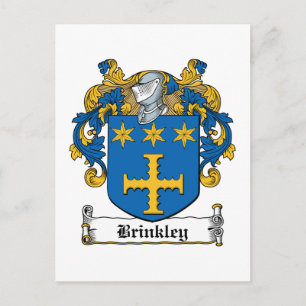 Brinkley Familienwappen Postkarte