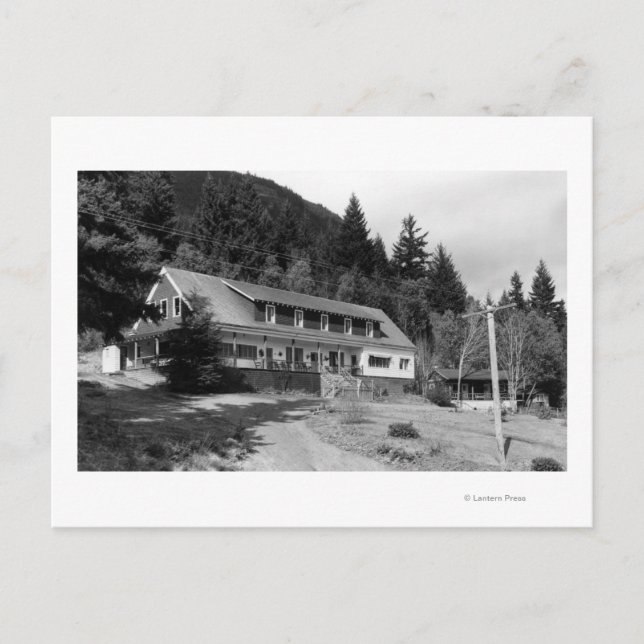 Brinnon, WA View Olympic Inn on Hood Canal Postkarte (Vorderseite)