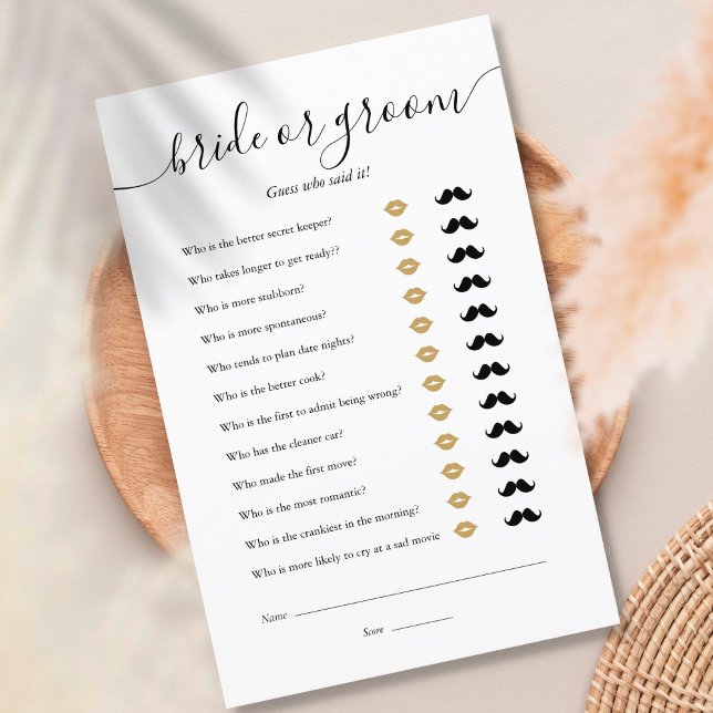 Briom Groom rät, wer Brautparty-Spiel (Von Creator hochgeladen)