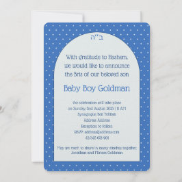 Bris Brit Milah Jewish Baby Boy Naming Einladung