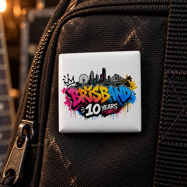 Brisbane 10 Jahre Button (Von Creator hochgeladen)