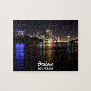 Brisbane am Nachtpuzzlespiel Puzzle