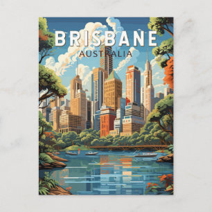 Brisbane Australia Reisen Vintag Postkarte
