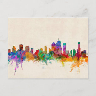 Brisbane Australia Skyline Cityscape Postkarte
