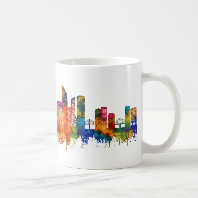 Brisbane Australia Skyline Kaffeetasse (Rechts)