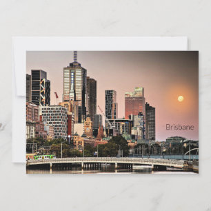 Brisbane, Australien Stadtansicht  Feiertagskarte