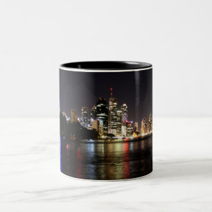 Brisbane nachts zweifarbige tasse