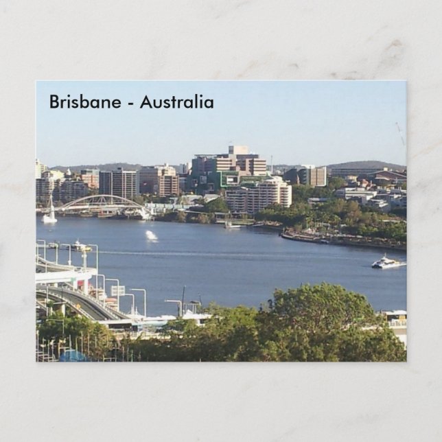 Brisbane River, Brisbane, Queensland, Australien Postkarte (Vorderseite)
