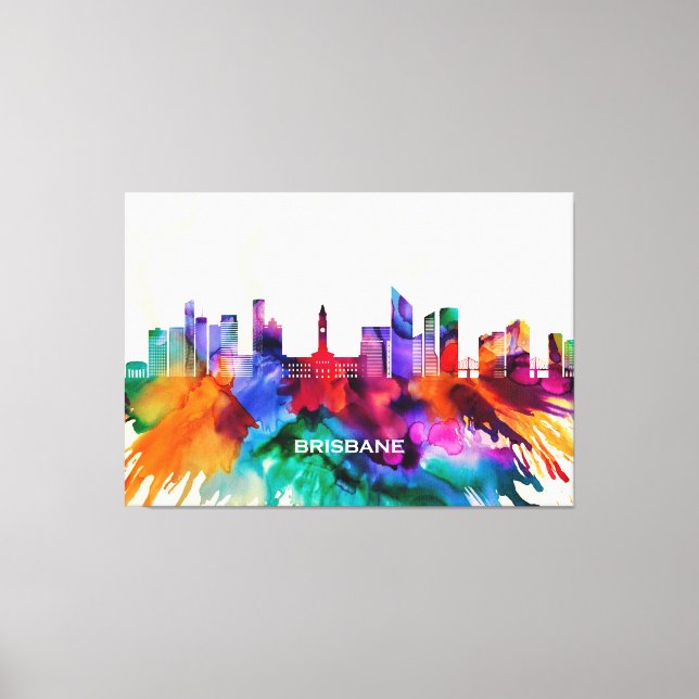 Brisbane Skyline Leinwanddruck (Vorderseite)