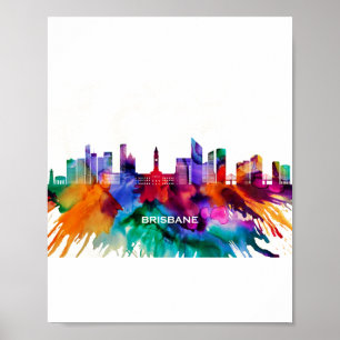 Brisbane Skyline Poster