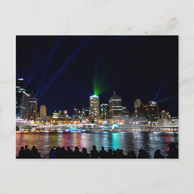 Brisbane Skyline Postkarte (Vorderseite)