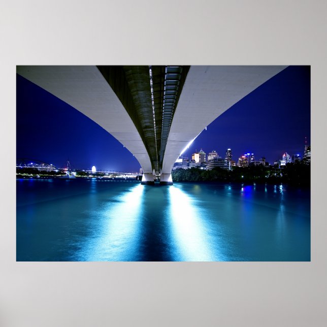 Brisbanes Captain Cook Bridge Poster (Vorne)