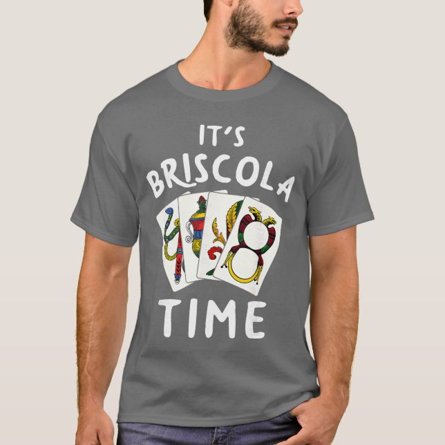 Briscola Italian Card Game Briscola Player Gift vi T-Shirt (Vorderseite)