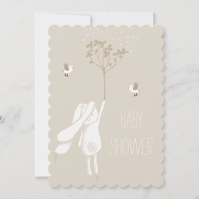 Brise auf der Breeze Gender Neutral Baby Dusche Einladung (Vorderseite)