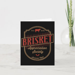 Brisket Appreciation Society Räuchern von Fleisch  Karte