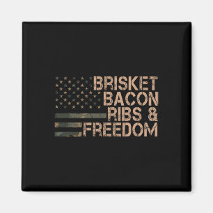 Brisket Con Ribs And Freedom Grill Bbq Lustiges Fl Magnet