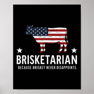 Brisket Grillen Men Funny Brisket Grillen Brisketa Poster