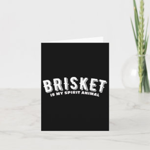 Brisket ist mein Geist Tier geraucht Fleisch Grill Karte