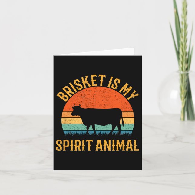 Brisket ist mein Geist Tier Karte (Vorderseite)