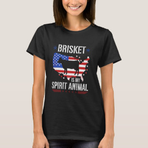 Brisket ist mein Geist, Tiere rauchen Fleisch Gril T-Shirt