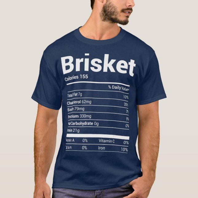 Brisket Nutrition Fakten Familien-Matching-Kostüm T-Shirt (Vorderseite)