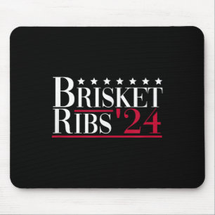 Brisket Ribs 2024 - Funny Grillen Barbecue Politic Mousepad