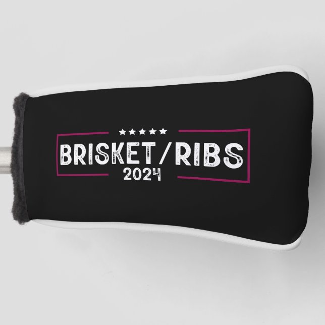 Brisket Ribs 2024 GRILLEN Barbecue politische Wahl Golf Headcover (Vorderseite)