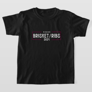 Brisket Rippen 2024 BBQ Barbecue Politische Wahl T-Shirt