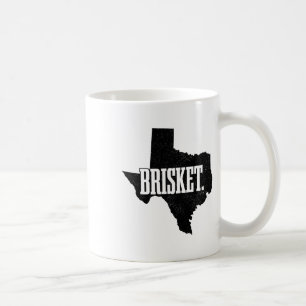 Brisket Texas Grillen Staat Karte Byrbecue Grill G Kaffeetasse