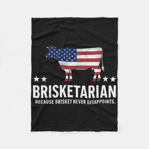 Brisketarian Brisket Grillen für Männer Funny Men Fleecedecke