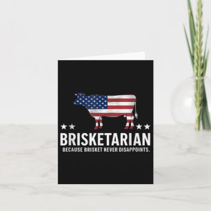 Brisketarian Brisket Grillen für Männer Funny Men Karte