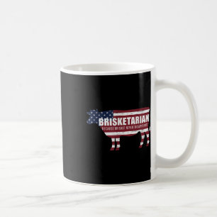 Brisketarian Brisket Grillen Spaß Crude Barbecue Kaffeetasse