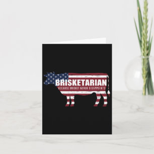 Brisketarian Brisket Grillen Spaß Crude Byrbecue Karte