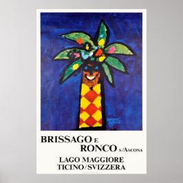 Brissago e Ronco s Ascona, Schweiz, Reisen Poster