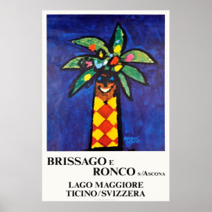 Brissago e Ronco s Ascona, Schweiz, Reisen Poster