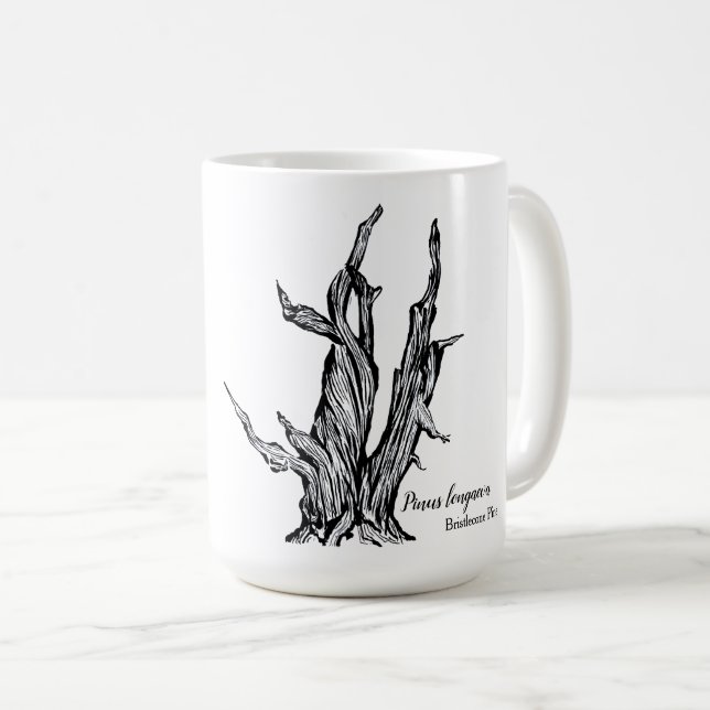Bristlecone Kiefer Kaffeetasse (VorderseiteRechts)