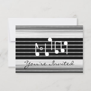 Bristles - Musical Notes Einladung