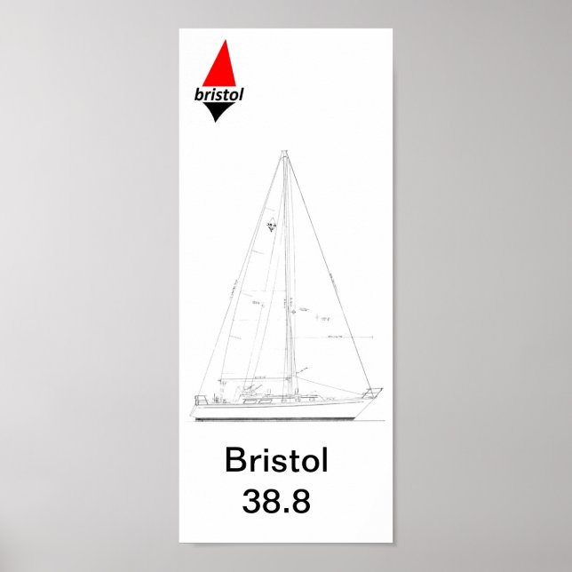Bristol 38,8 Sloop Poster (Vorne)