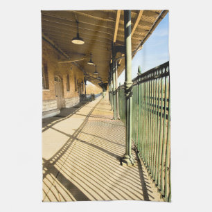 Bristol Bahnhofsplattform Wasserfarbeneffekt Geschirrtuch