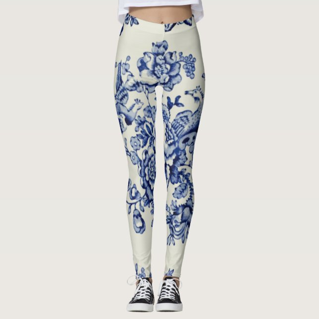 Bristol-blühende Pflanzen Leggings (Vorderseite)