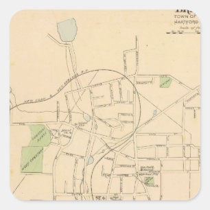 Bristol Borough Quadratischer Aufkleber